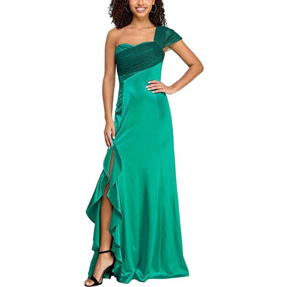 Violet Weekend Emerald Green Evening Dress - Picture 1 of 6